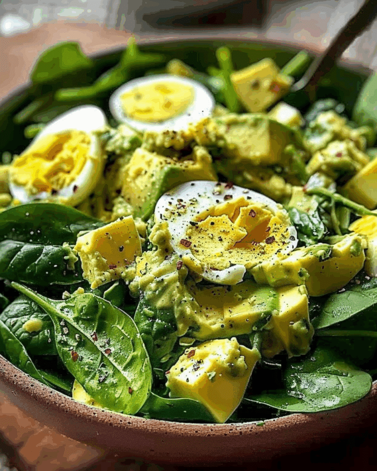 Avocado and Spinach Egg Salad
