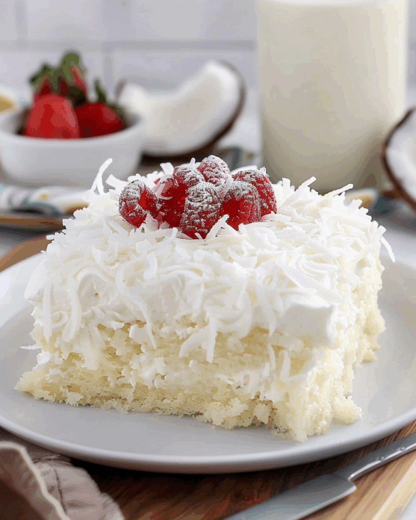 Coconut Cream Poke Cake