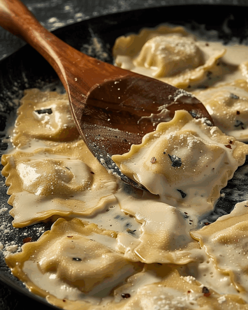 Creamy Tuscan Ravioli