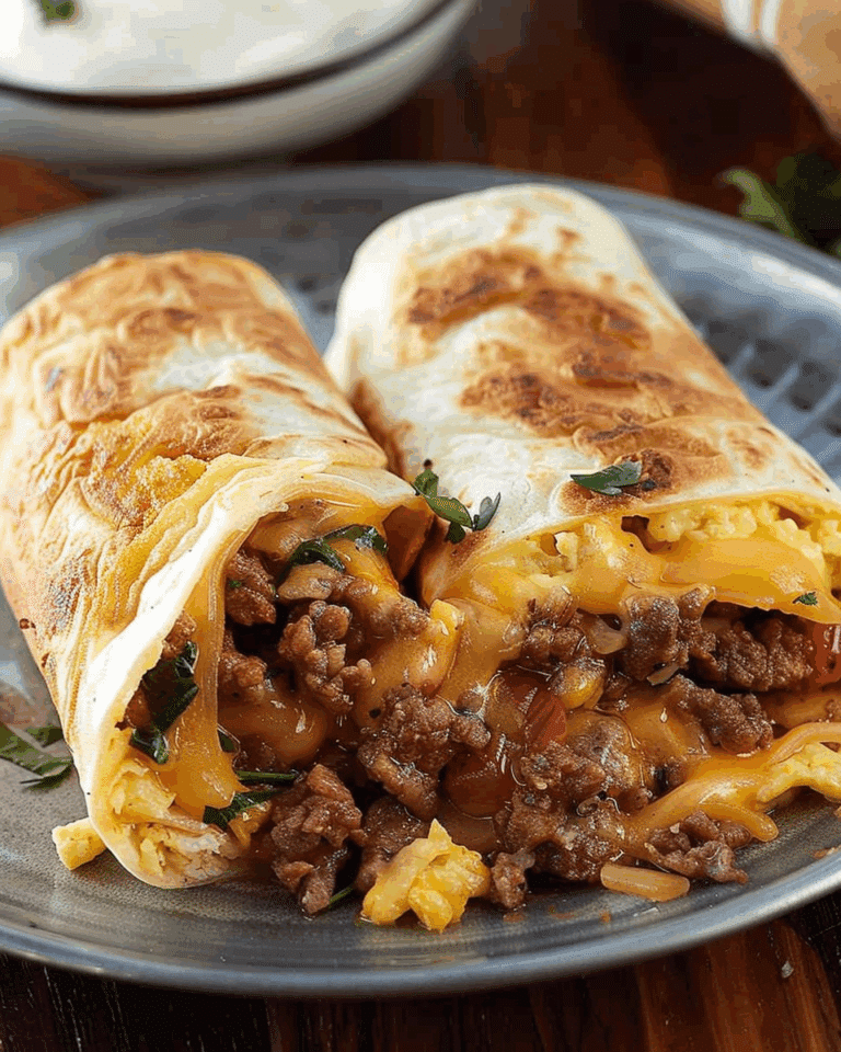 Beefy Breakfast Burrito