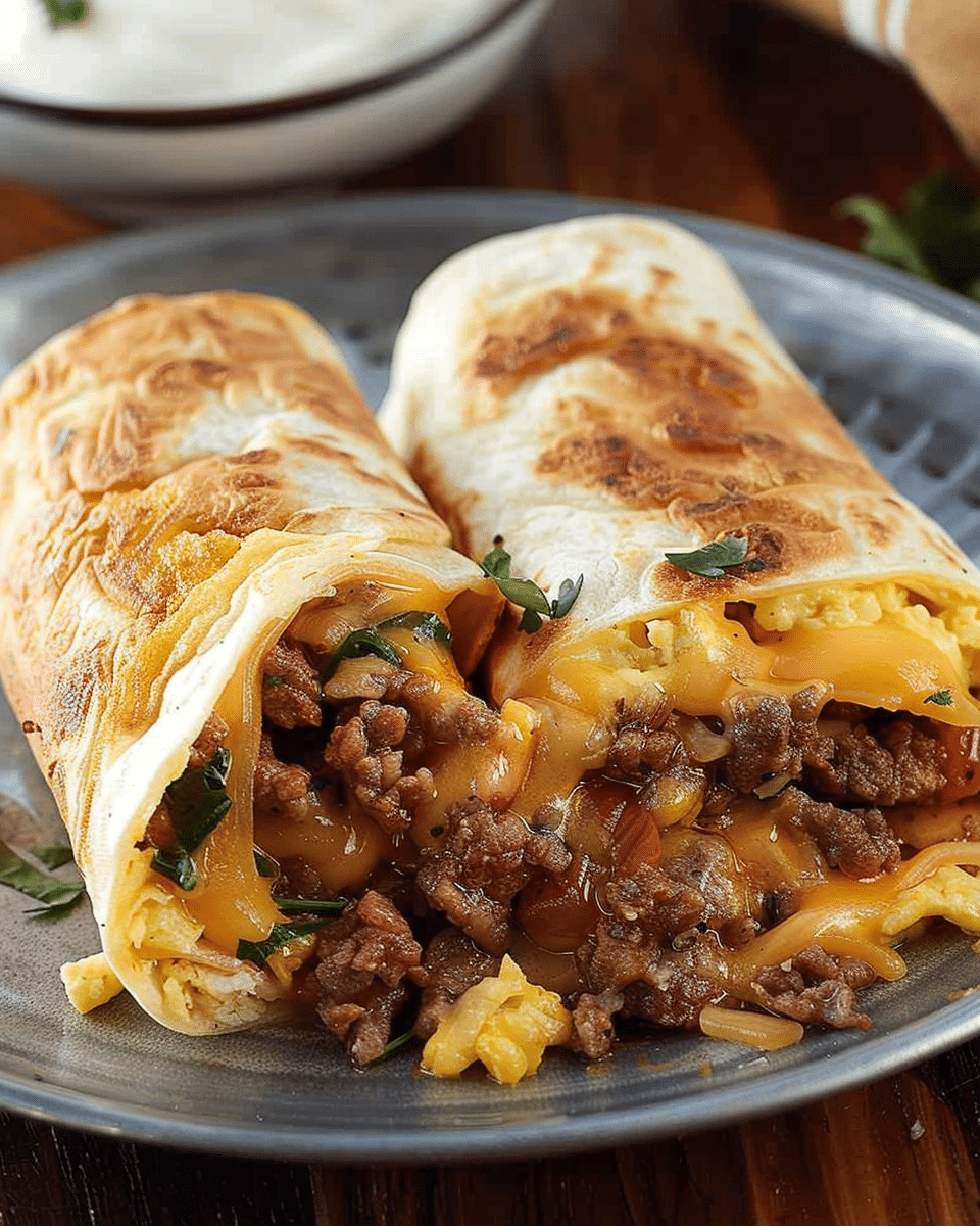 Beefy Breakfast Burrito