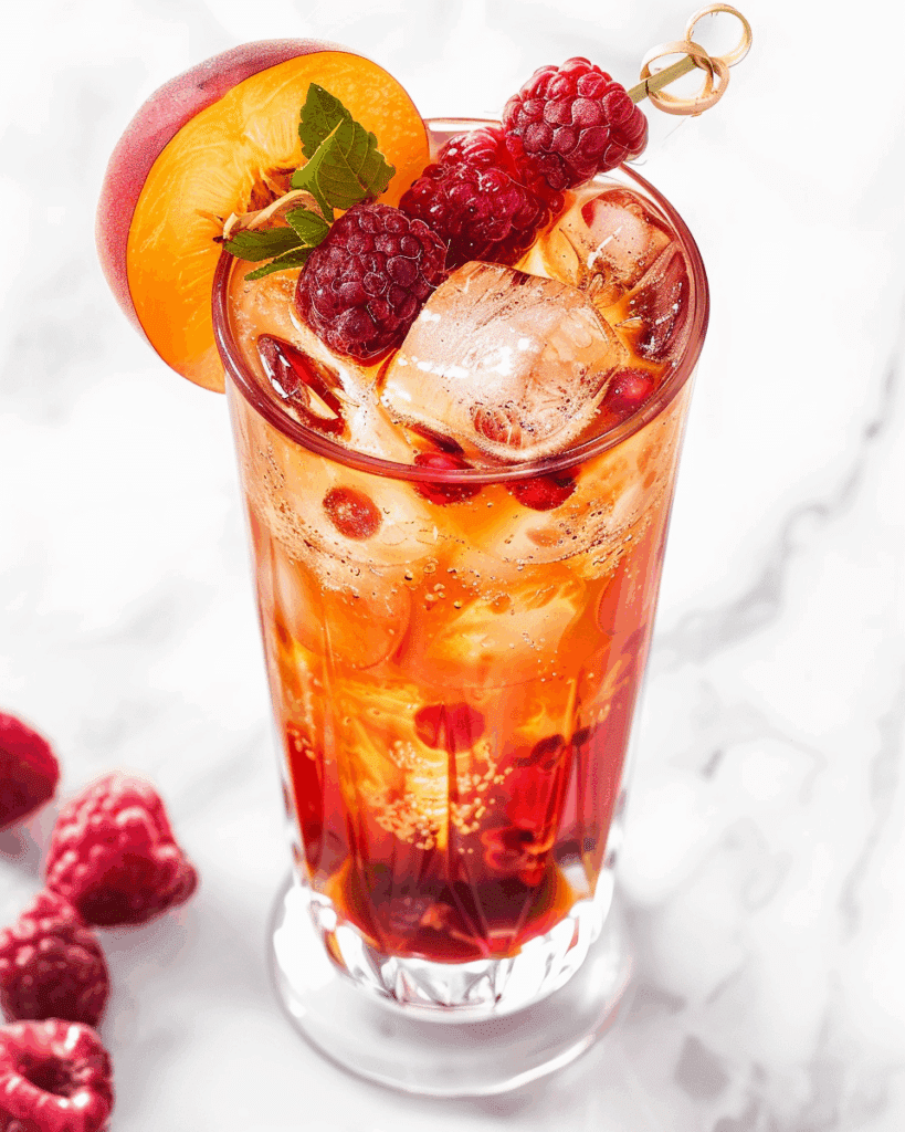 Bellini Peach Raspberry Iced Tea