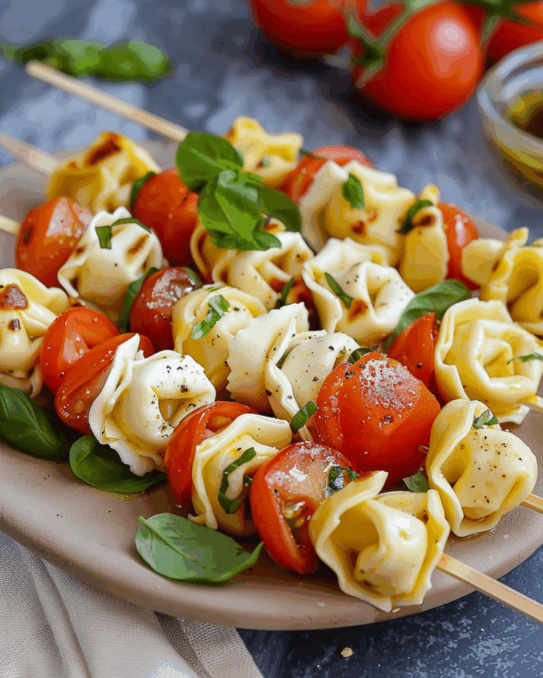 Caprese Tortellini Skewers