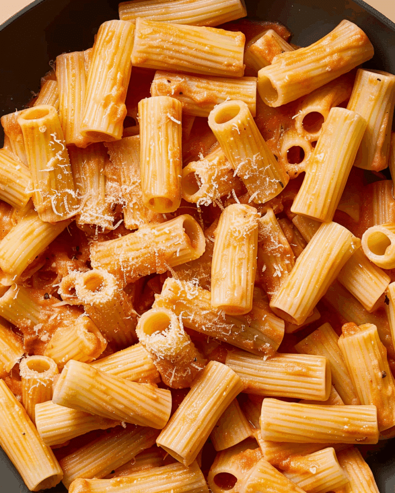 Creamy Tomato Rigatoni Pasta
