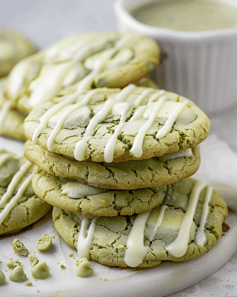 White Chocolate Matcha Cookies