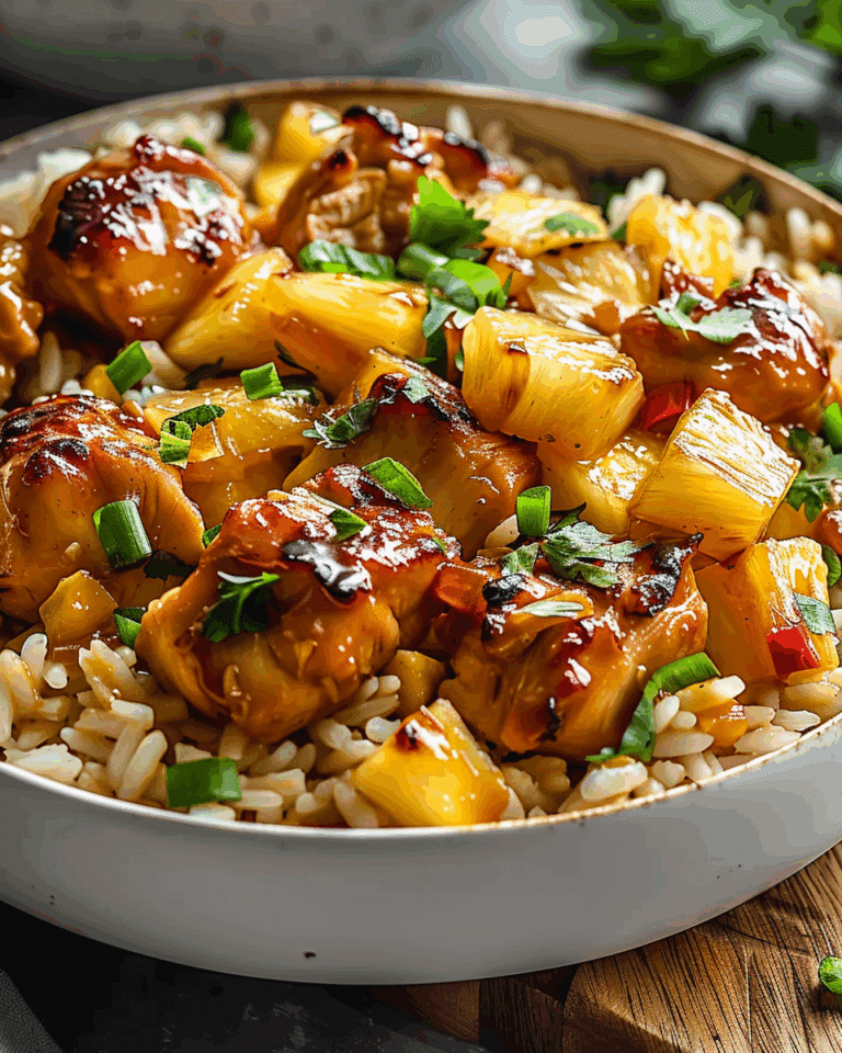 Tropical Pineapple Chicken and Rice