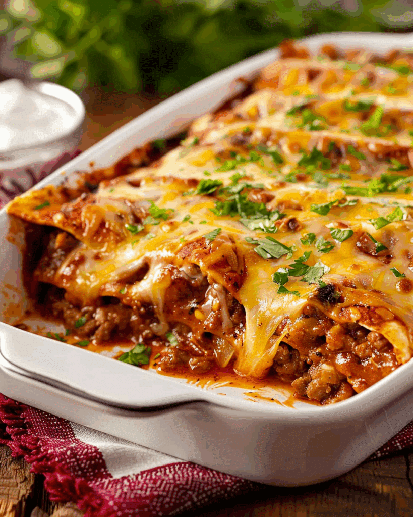 Homemade Beef Enchiladas