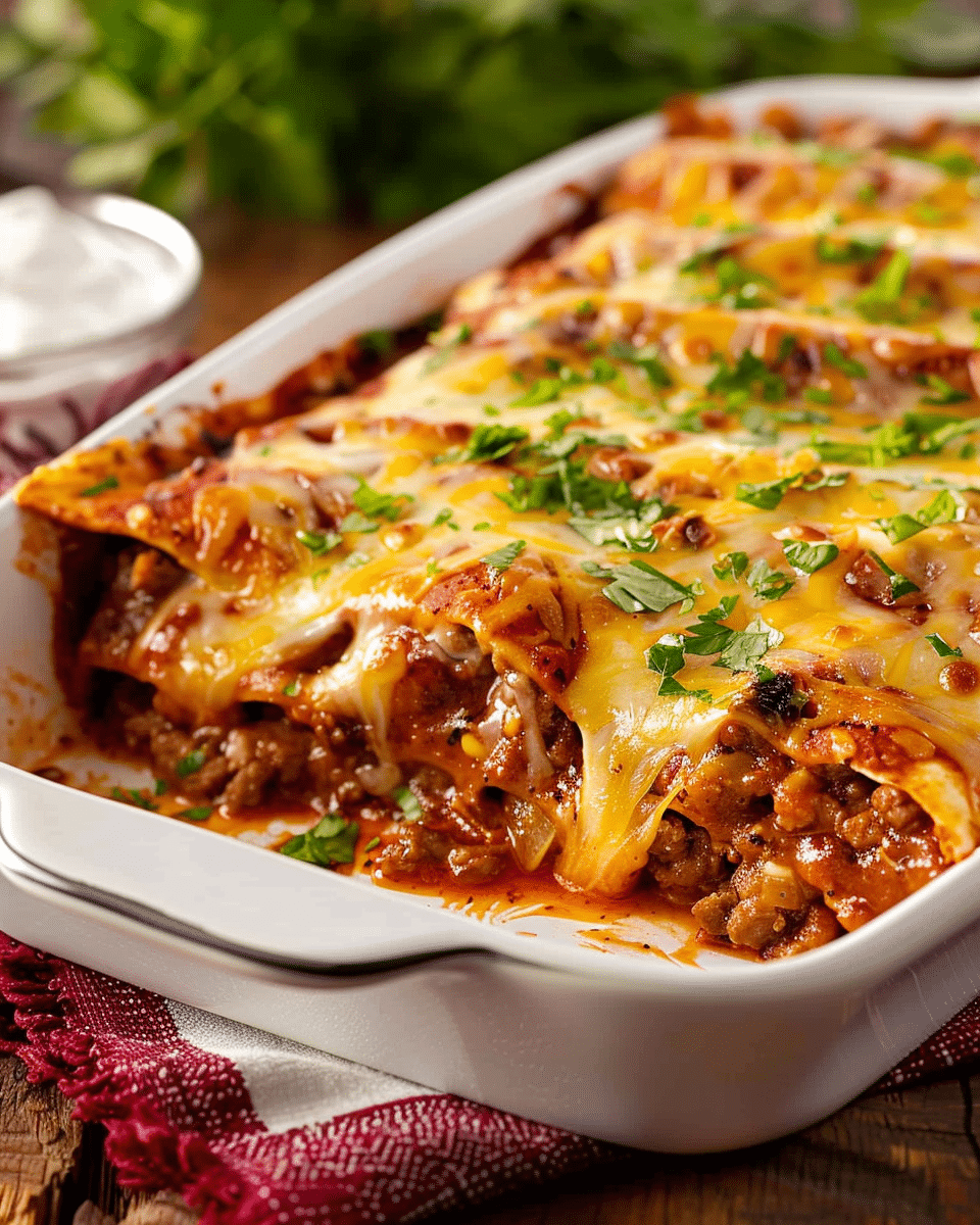 Homemade Beef Enchiladas