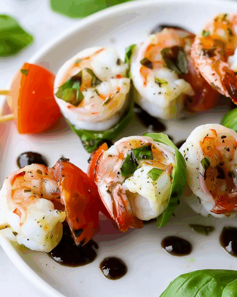 Shrimp Caprese Skewers