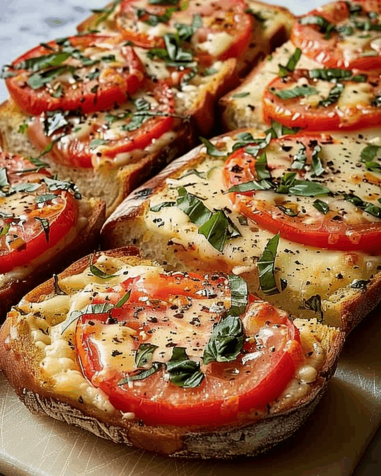 Tomato Basil Garlic Bread