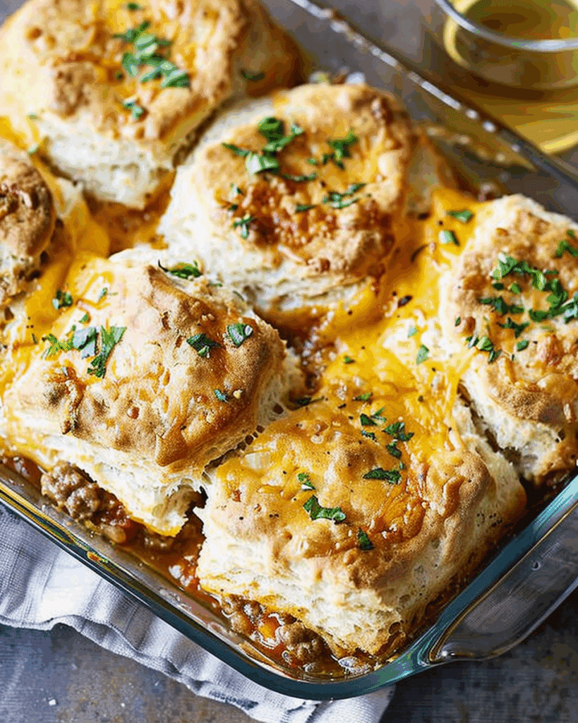 Cheeseburger Biscuit Bake
