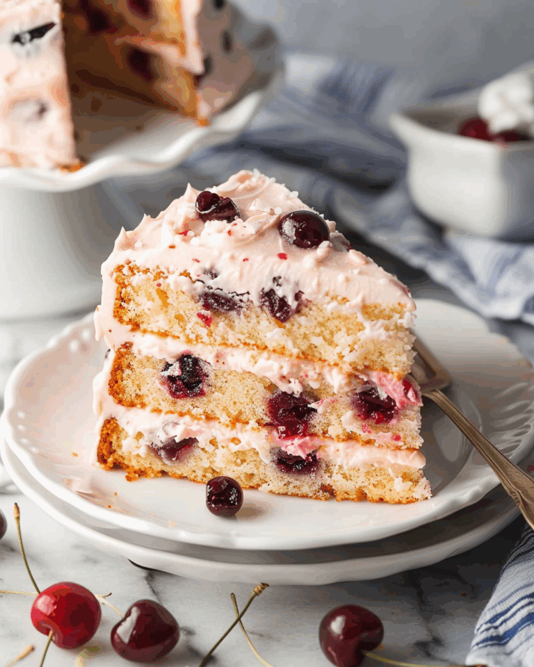 Homemade Cherry Chip Cake