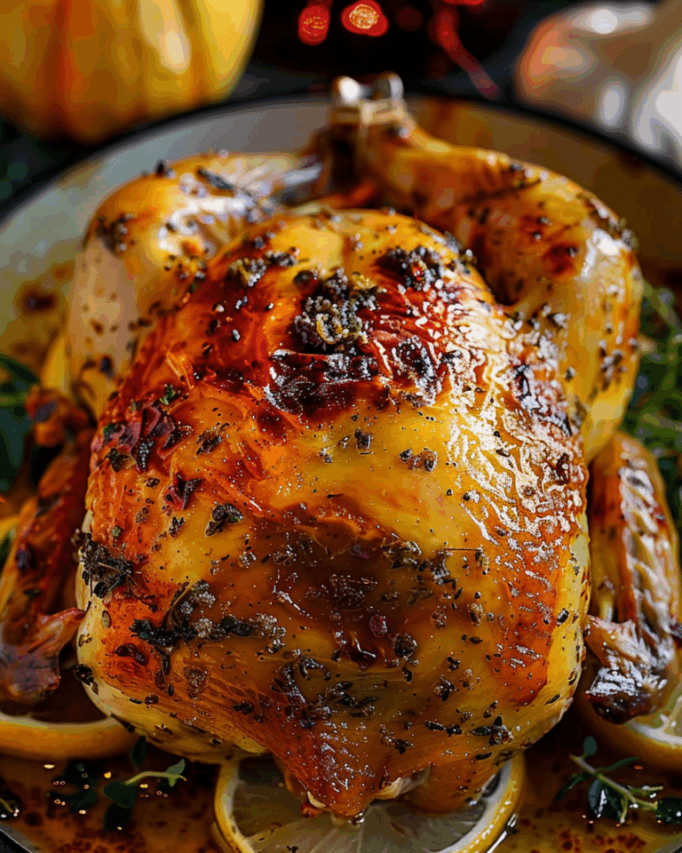 Lemon and Garlic Roast Chicken
