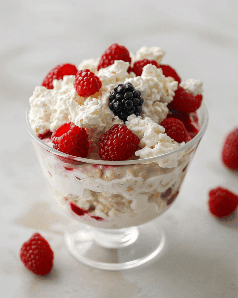 Overnight Oats with Cottage Cheese