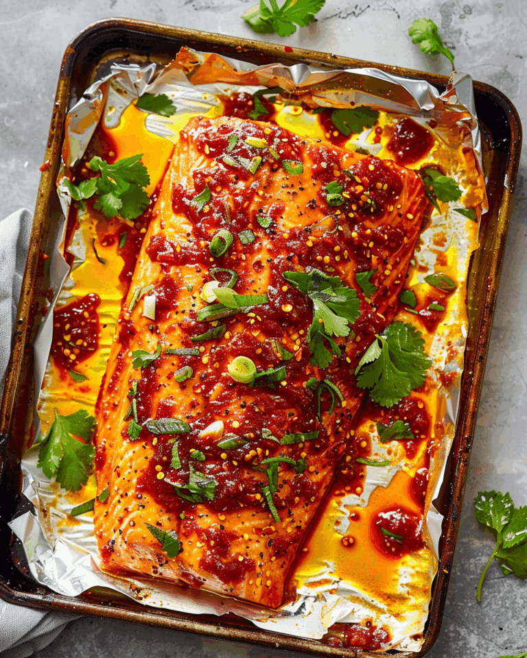 Sheet Pan Sweet Chili Salmon