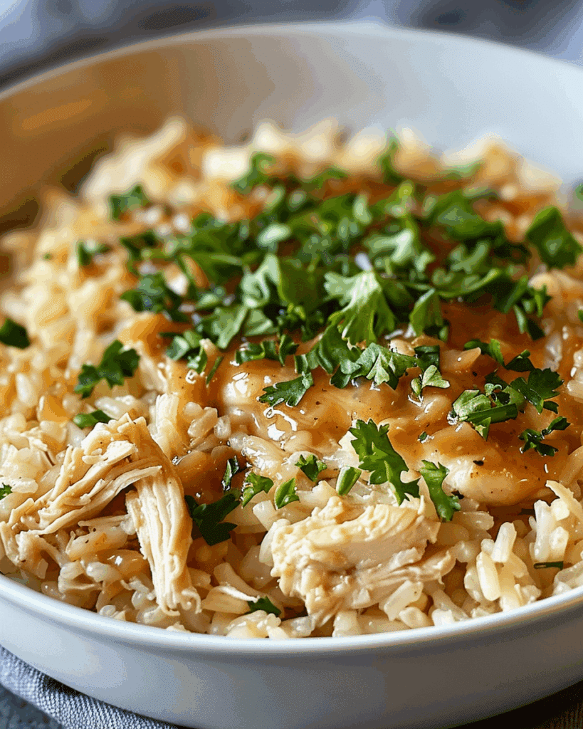 Slow Cooker Crack Chicken and Rice