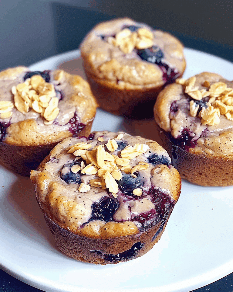 Blueberry Cream Cheese Protein Muffins