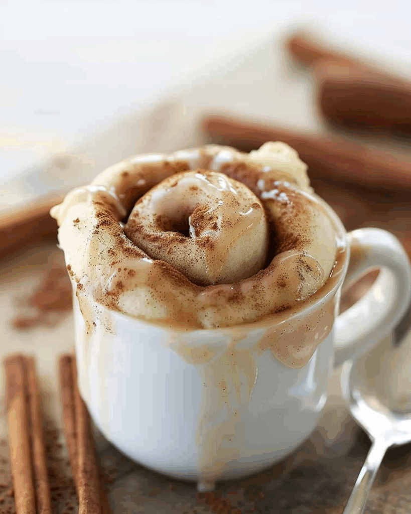 Cinnamon Roll in a Mug