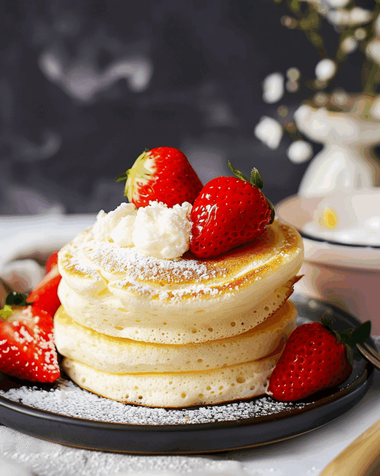 Fluffy Japanese Soufflé Pancakes