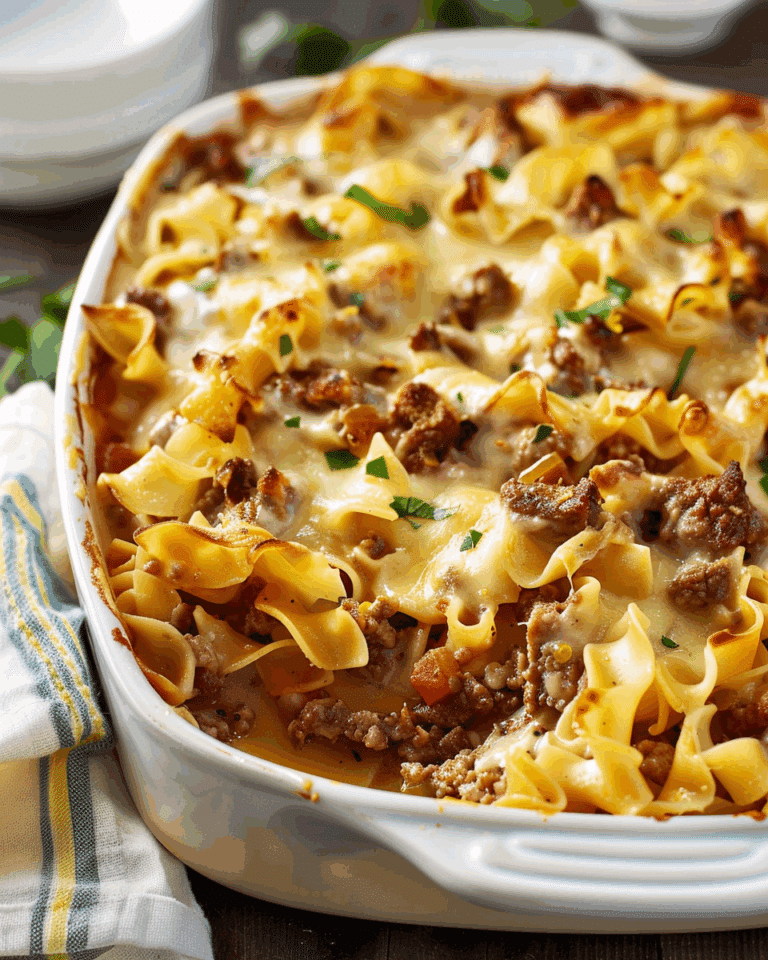 Sour Cream Beef Noodle Casserole