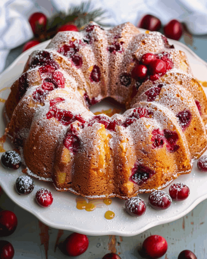 Cranberry Orange Bundt Cake