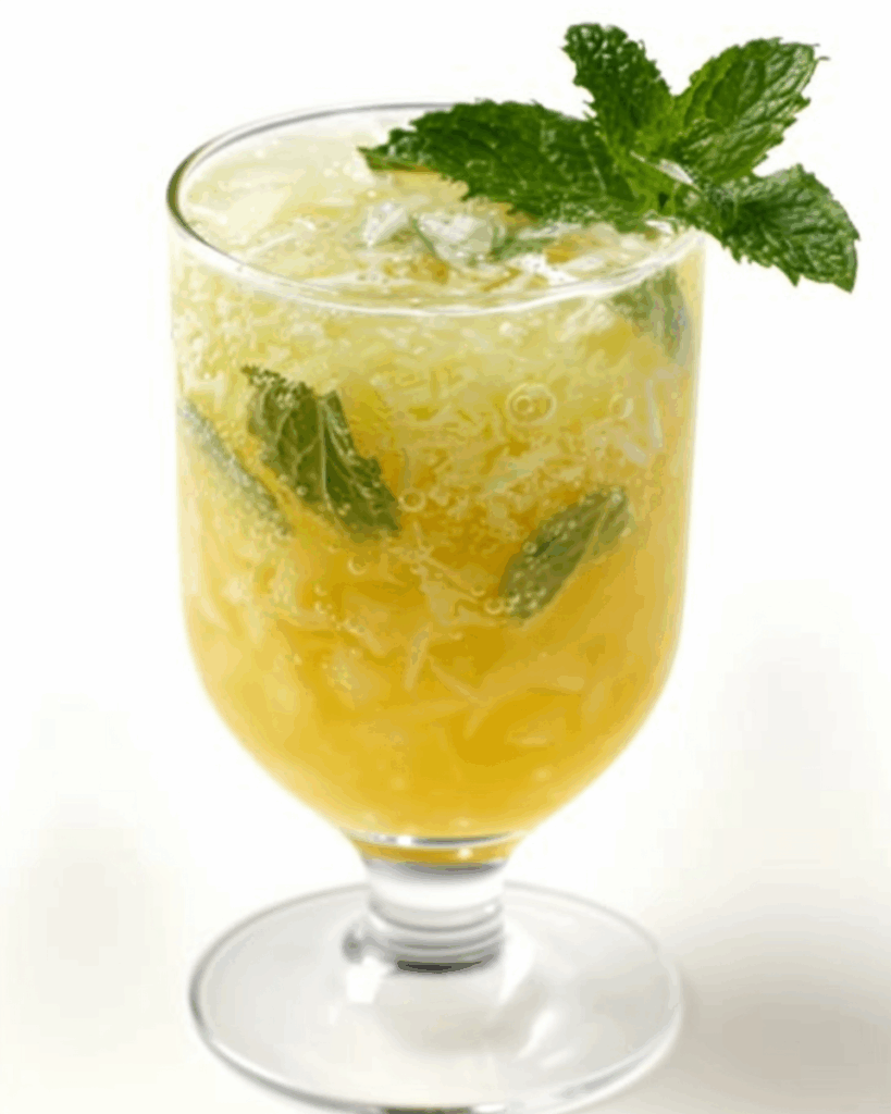 Frosty Coconut Mint Green Tea Mocktail