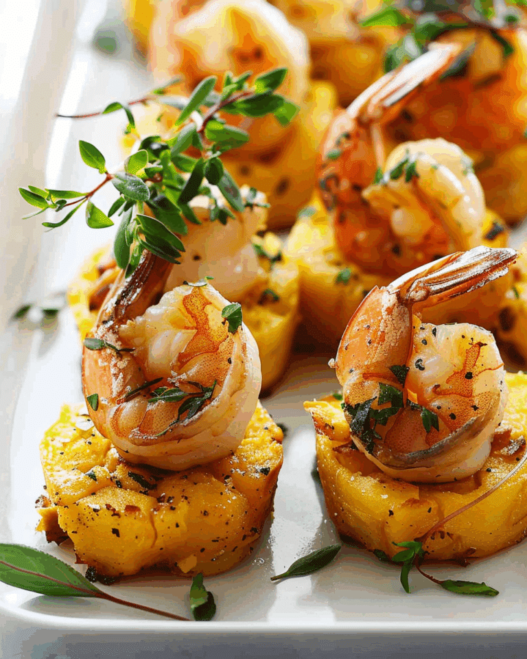 Garlic Shrimp and Butternut Party Bites