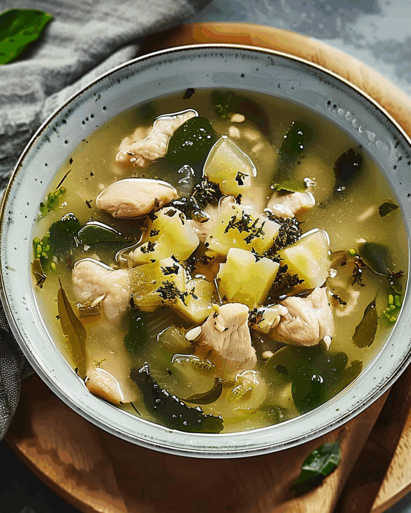Tinola (Filipino Ginger-Garlic Chicken Soup)