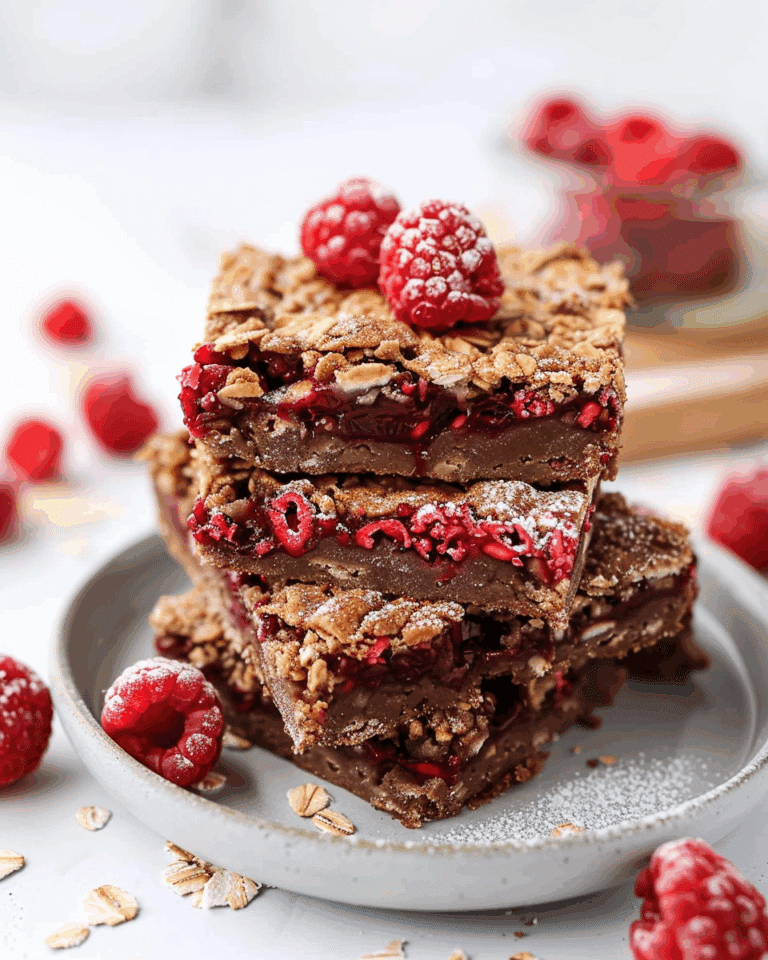 Healthy Raspberry Oat Bars