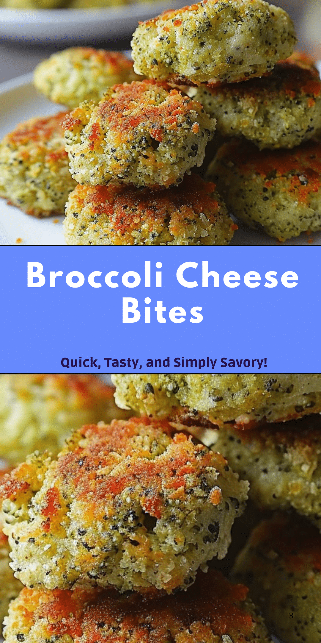 Broccoli Cheese Bites Just So Savory