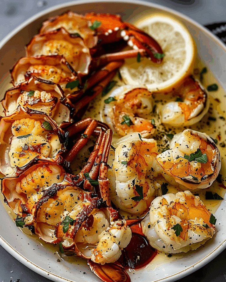 Garlic Butter Lobster & Scallops