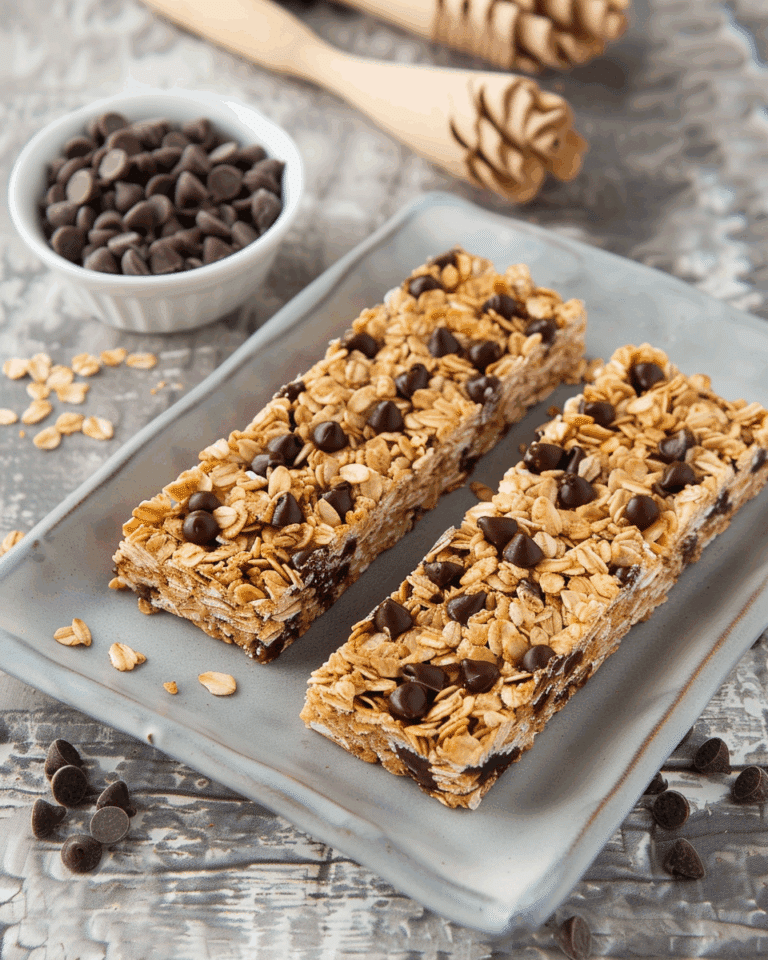 Chewy Chocolate Chip Granola Bars