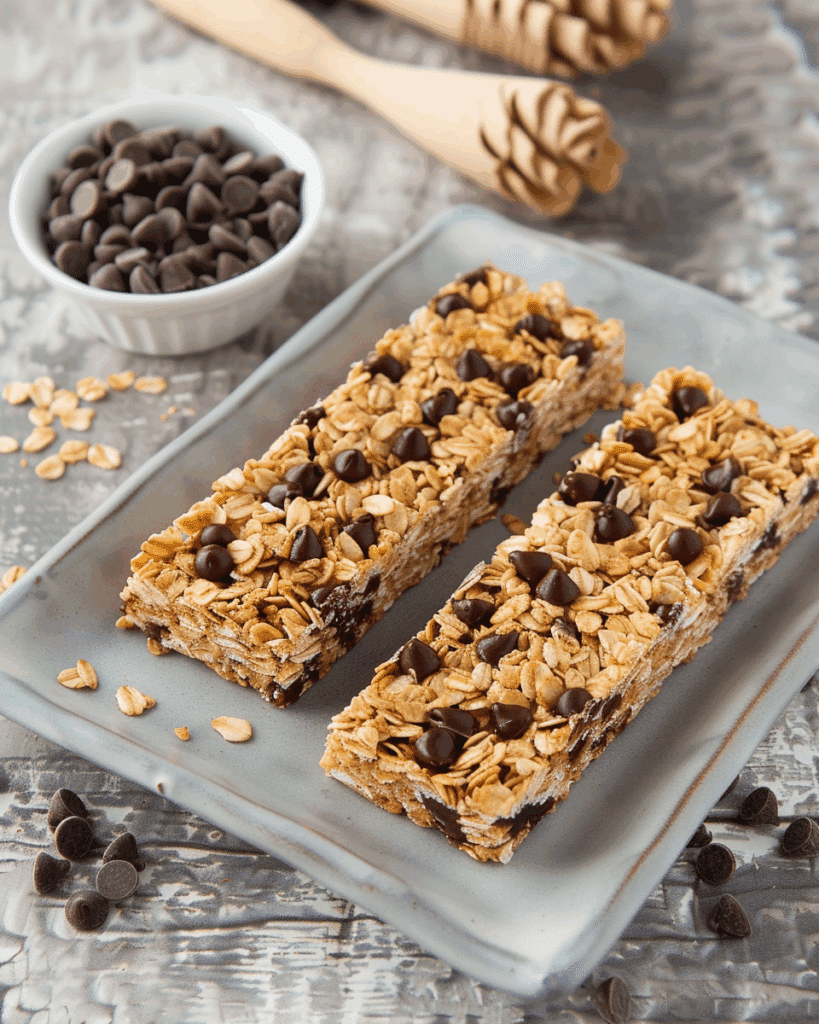 Chewy Chocolate Chip Granola Bars