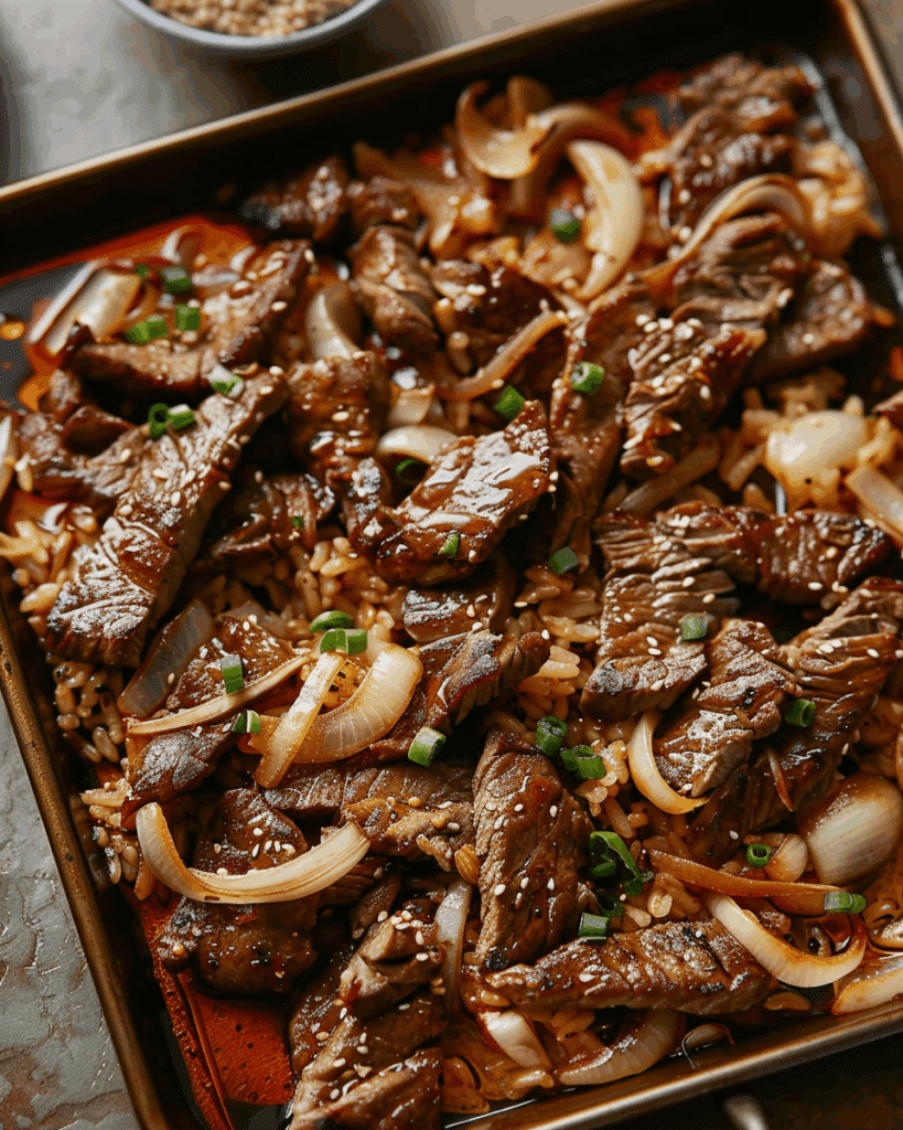 Easy Sheet Pan Beef Bulgogi