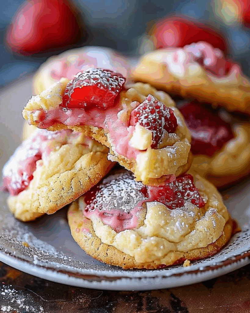 Strawberry Cheesecake Cookies