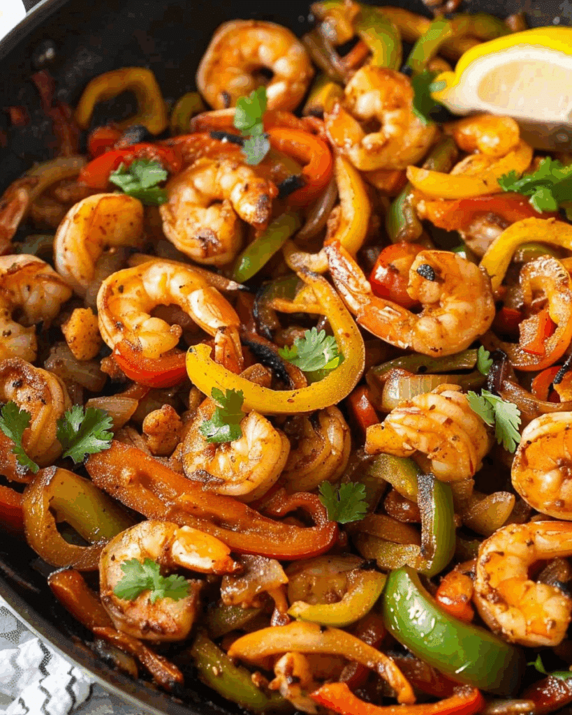 30-Minute Shrimp Fajitas (One Pan)