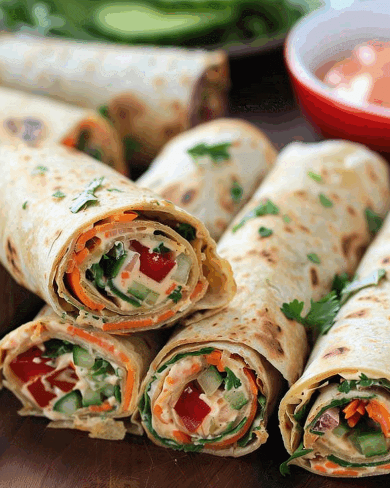 Tortilla Rollups with Dairy Free Veggie Cream Cheese