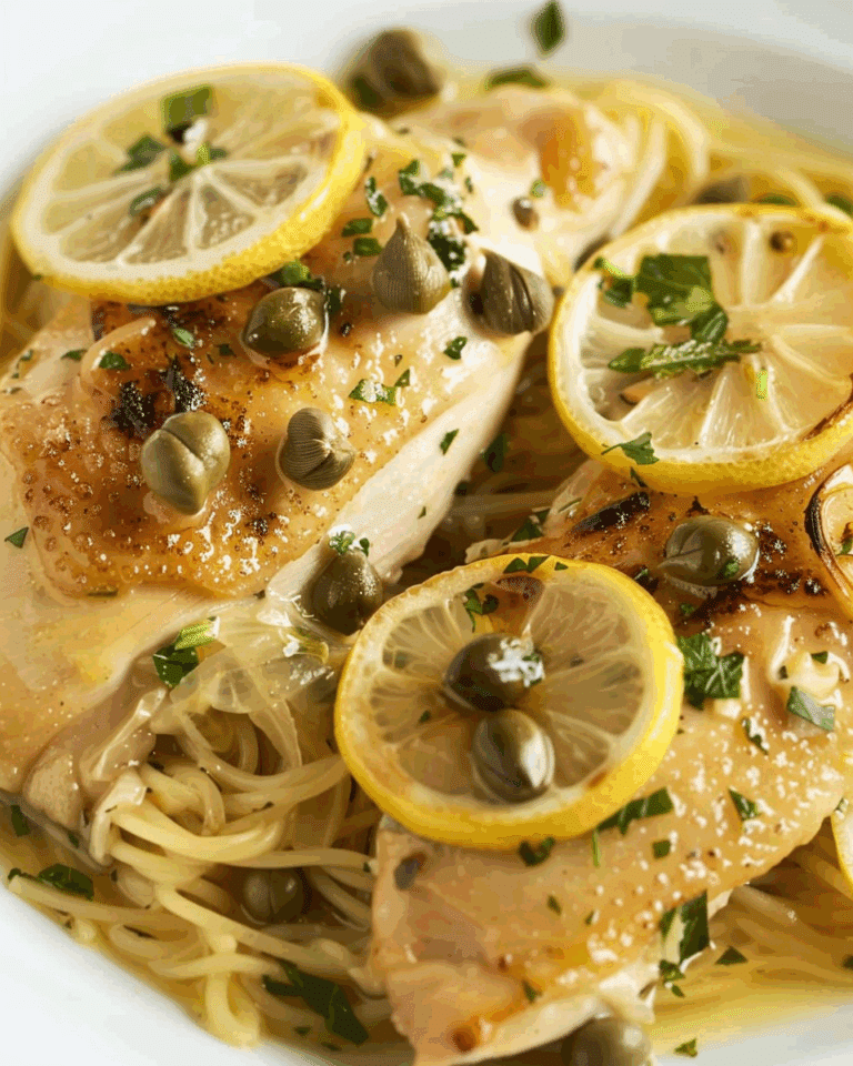 Crock Pot Lemon Italian Chicken with Capers