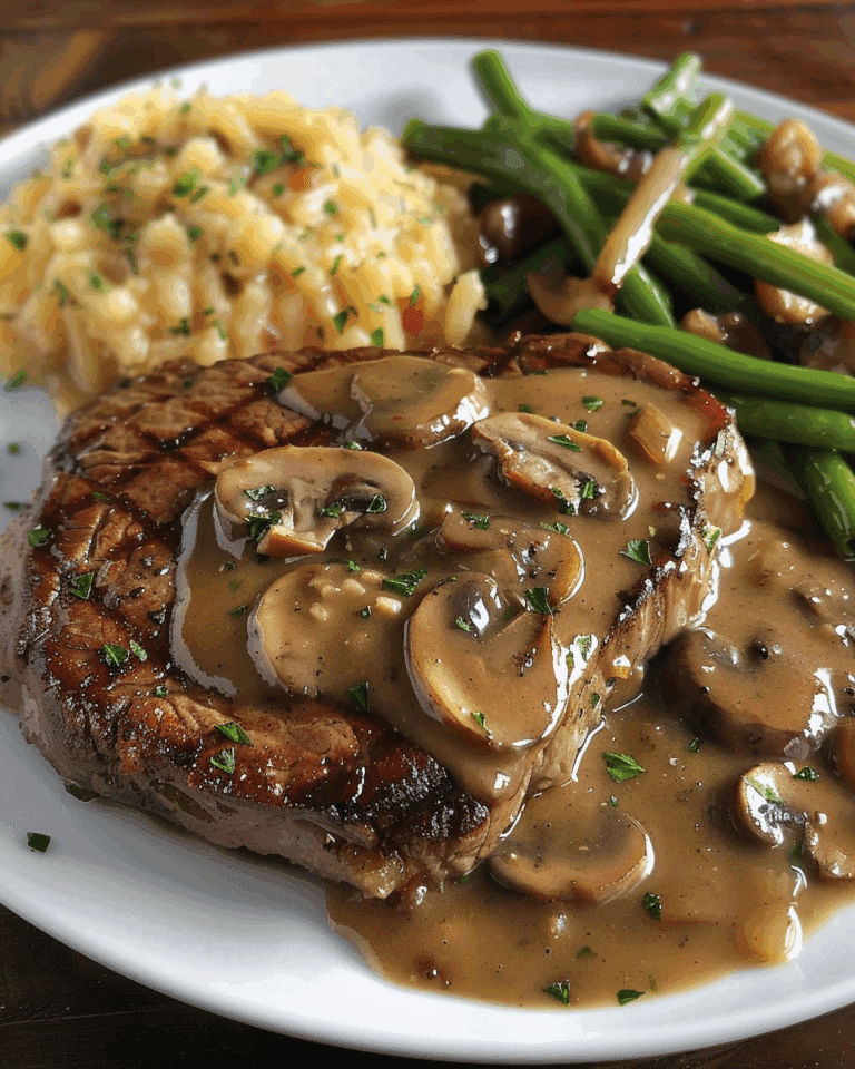 Steaks with Mushroom Gravy