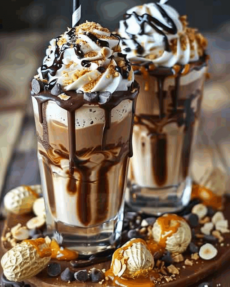 Chocolate Peanut Butter Milkshakes