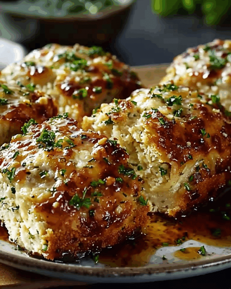 Garlic Parmesan Meatloaves