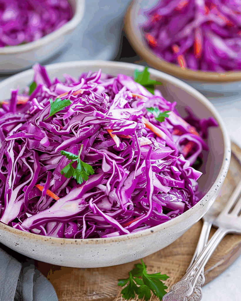 Purple Cabbage Coleslaw