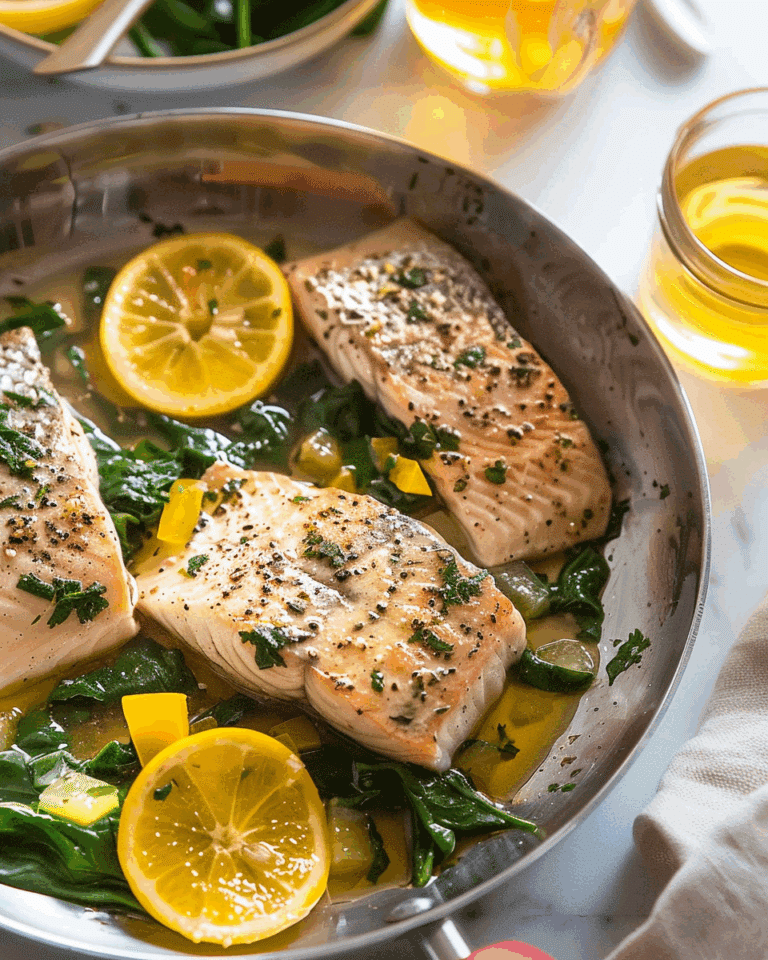 30-Min Bhetki Fish in Citrus Basil Butter Sauce