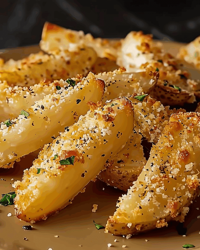 Baked Garlic Parmesan Potato Wedges