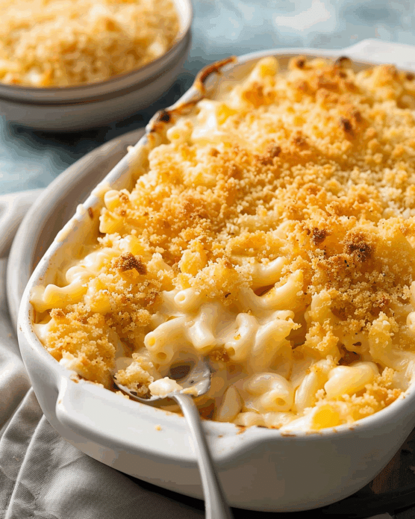 Best Southern Baked Mac and Cheese with Ritz Crackers