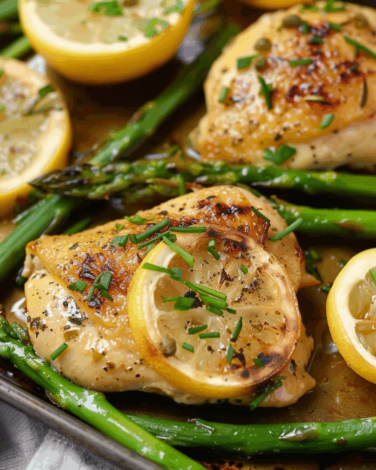 Lemon Garlic Chicken Sheet Pan