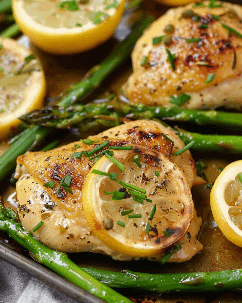 Lemon Garlic Chicken Sheet Pan
