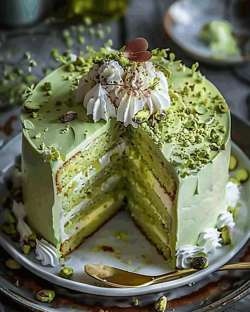 Pistachio Cream Cake