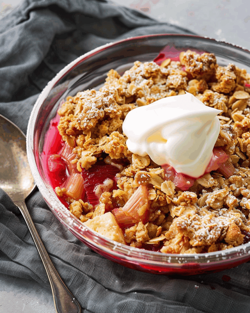 Rhubarb Crisp