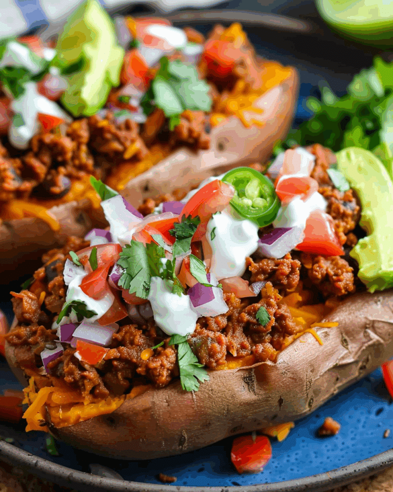 Taco Stuffed Sweet Potatoes